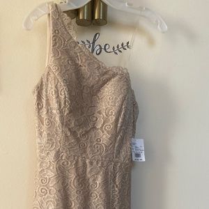 David’s Bridal Champagne color dress